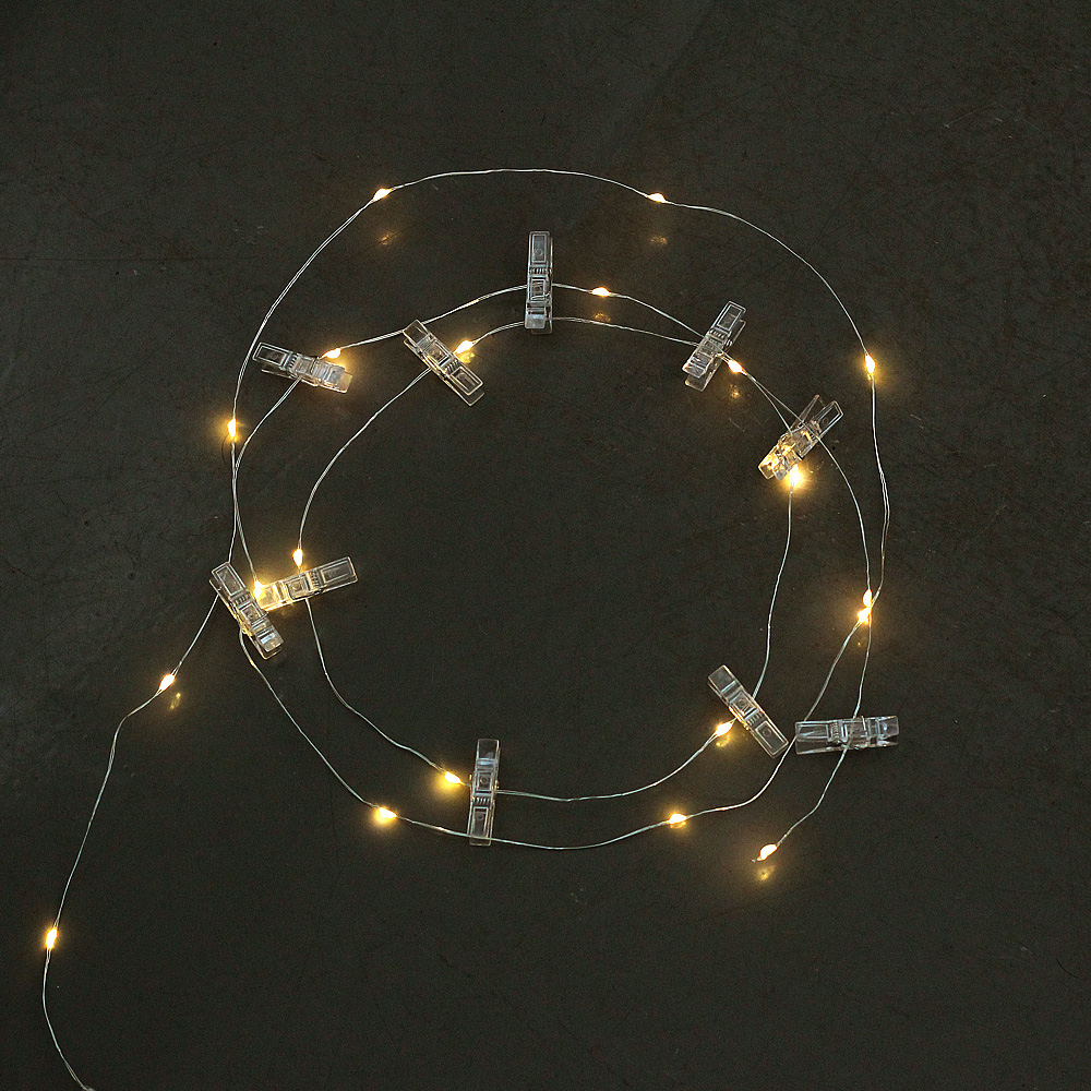 1M/2M/5M/10M Photo Clip USB LED String Lights Fairy Lights Outdoor Battery Operated Garland Christmas Decoration Party W
