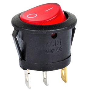 Wholesale Car Dash Boat Rocker Switch 3 Pin T85 Round Illuminated With Red Green Blue Led Light from china suppliers