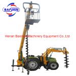Electric Pole Installation Machine With Hand Earth Small Tractor China Brand