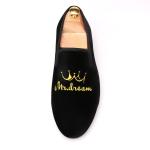 Red Bottom Mens Velvet Loafers Rubber Outsole Color Customized For Business