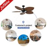 Home Hotel Office 52 Inch 100% Copper Motor 3 ABS Blades Ceiling Fan Lamp with