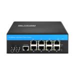 8 Port Lite L3 Managed Industrial Fiber Optic Switch POE/POE+ Gigabit Based 240W
