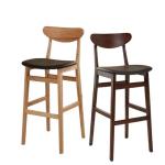 High Counter Bar Stool Chair With PU Leather Seat For Leisure Facilities Weight
