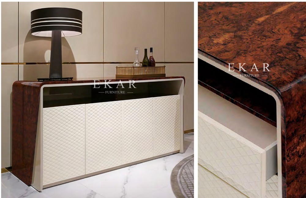 Modern Italian Design Dining Room High Gloss Veneer Sideboard W006D7