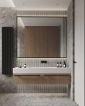 Customized Bathroom Cabinet with Tall Wardrobe Whole House Design