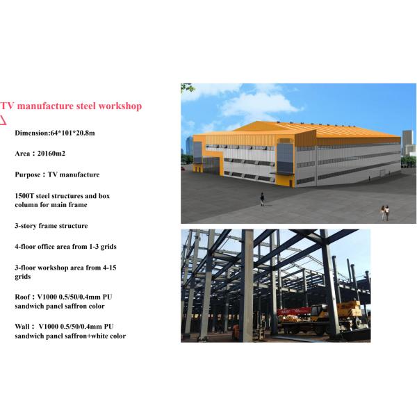 Prefabricated Steel Structure Warehouse with Sandwich Panel Walls