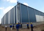 Logistics Steel Structure Warehouse Construction / Industrial Steel Frame