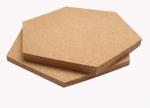 China Wholesale 12'' Hexagon Adhesive Cork Tile for Notice Bulletin Board in