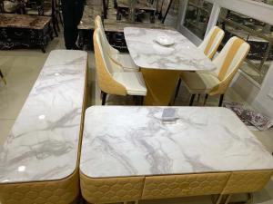 Wholesale Abrasion Resistant Nordic Style Tv Stand , Artificial Marble Tabletop White Tv Stand from china suppliers