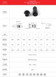 300V m14 panel mount nylon plug black Ambient lighting fixture alarms waterproof