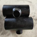 Sch40 ASTM Carbon Steel Reducing Tee / Equal Tee A234 WPB Black Painting black