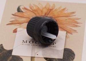 Wholesale CRC Essential Oil Plastic Screw Caps Plastic Black With Insert 18mm Tamper Evident from china suppliers