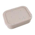 3 Compartment Silicone Lunch Containers , Reusable Silicone Bento Lunch Box Leak