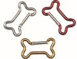 Bone Shaped Assorted Colors Aluminum Snap Hook Aluminum Carabiner