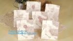 Custom without handle bread packaging kraft paper bags for food,Brown Kraft