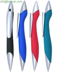 Wholesale rubber sprayed novel ball pen,special design advertising silver ball pen,elegant ball pen from china suppliers