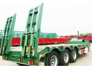 China 80000kg Tri Axle Low Bed Trailer Q345B Detach Gooseneck Trailer For Pickup Truck on sale