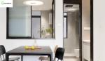 Soft Light Black Aluminum Profile Windows And Doors With Sense