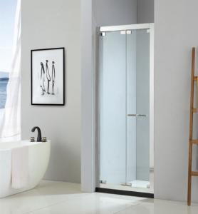 Wholesale Foldable shower door 900*2000mm with 304 stainless steel &amp; tempered clear glass from china suppliers