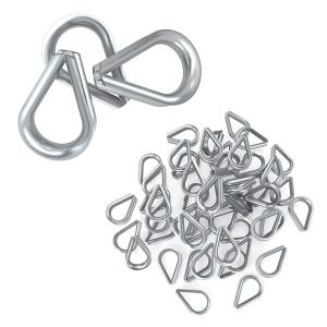 Wholesale Lightweight Practical Wire Rope Thimbles , Rustproof Stainless Steel Cable Thimbles from china suppliers