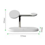 ABS Zinc Alloy 15W Wireless Charging With Night Light For Phone Iwatch Earphone