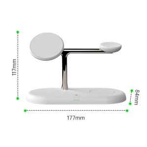 Wholesale abs zinc alloy material 7 In 1 Magnetic Wireless Charger Transmission distance charging distance ≤ 8mm from china suppliers
