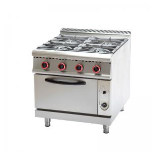 Wholesale Cooking equipment stainless steel 4 burners LPG natural gas stoves with gas oven 220V from china suppliers