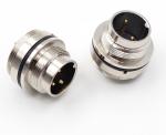 M / F Waterproof Moulding Solderness AISG Connector Male To Female M12 8pin