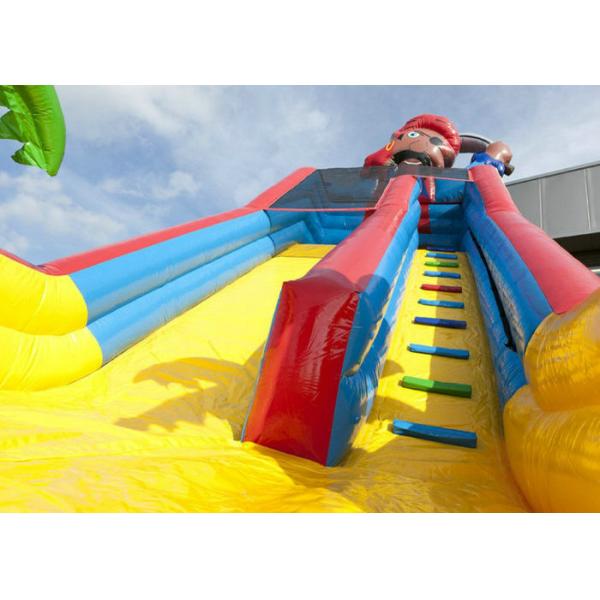 Outdoor Games PirateLarge Inflatable Slide 7.8 * 3.8 * 6.3m 0.55mm Pato Material