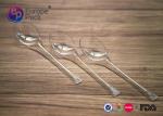 Recycling Hard Clear Ps Disposable Ice Cream Spoons Ladle For Children