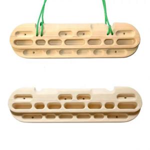 Wholesale Wall mounted wooden Finger training board Climbing Hangboard Rock Climbing Training as Climbing Fingerboard with Jugs, Slopes from china suppliers