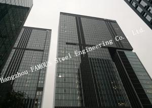 China Hidden Framed Aluminum Glass Curtain Wall Heat Insulation For Commercial Office Mall on sale