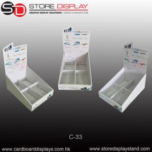 Wholesale PDQ tabletop cardboard display showbox with 4 grids from china suppliers