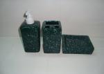 Size Common Ceramic Bathroom Set Stoneware Marble Bathroom Accessories