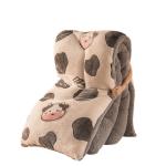 Customized Logo Bedspread Quilt Velvet Embroidery Warm Thick Quilt Winter Quilt