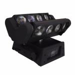 Eight Eyes Mini Spider Led Moving Head Light 12W RGBW Stage Sharpy Light led bar