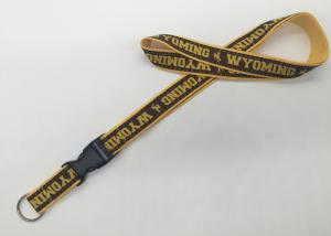 Wholesale Yellow ECO Friendly Safety Neck Lanyards , Badge Holder Lanyard With Clip from china suppliers