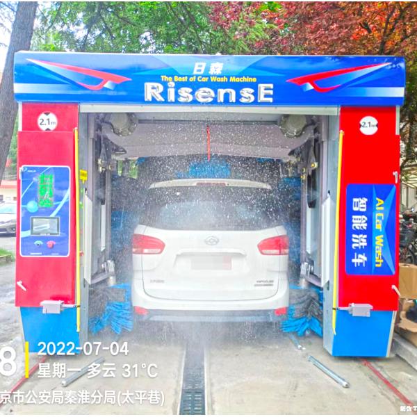 Risense Best Selling High Quality CE Approved Rollover Automatic Car Wash Machine with 5 Brushes(CF-360)