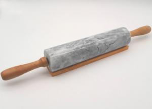 Wholesale Polished Marble Rolling Pin with Stainless Steel Handle Long Durability from china suppliers