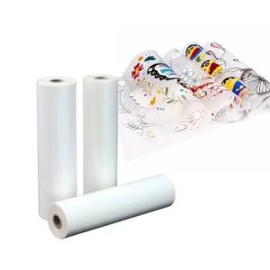 Wholesale 75mic matte White ink printing DTF pet film hot peel 30cm 60cm direct to film for garment printing from china suppliers