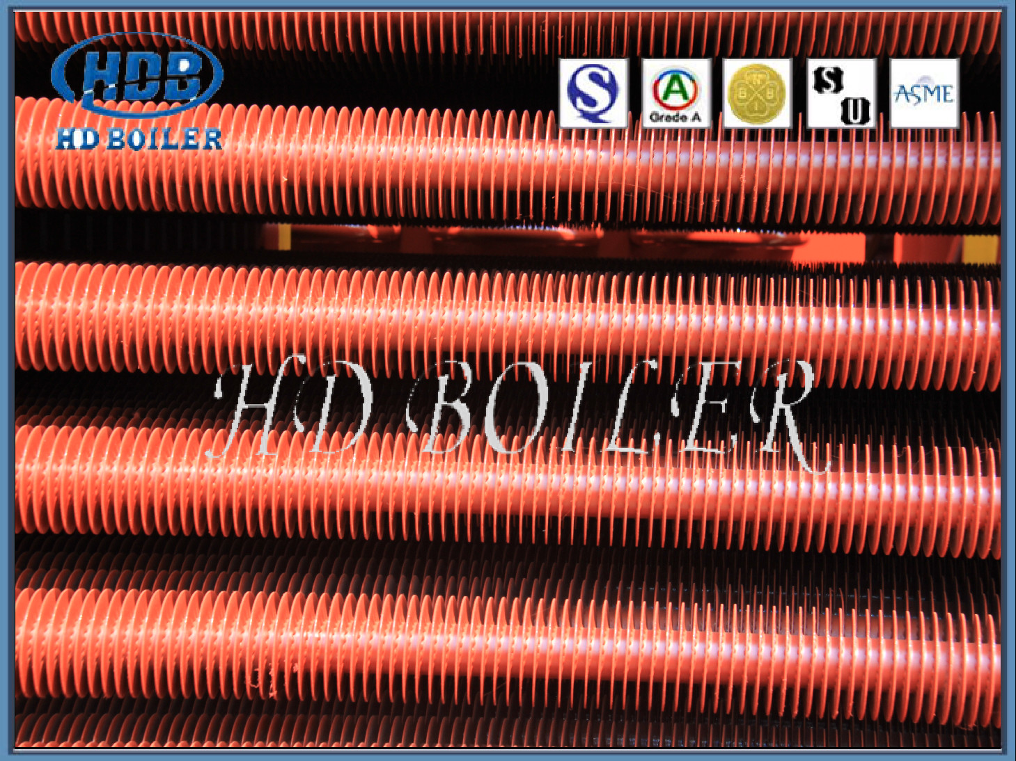 Carbon Steel/Stainless Steel Boiler Fin Tube Spiral Fin Tube Heat Exchanger for Boiler System