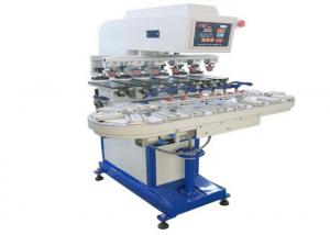 China Promotional Gifts Tampo Pad Printing Machine Six Color Conveyor Belt Printer on sale