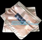 flat fresh food/dry food aluminium foil pop corn zipper bag, Storage For Saving