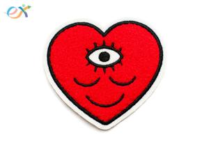 Wholesale Felt Non Woven Material Embroidered Heart Patch Shoes Logo Applique Small from china suppliers