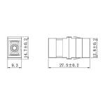 Fiber Optic Adapter Singlemode SC/UPC Simplex Optical Coupler without flange