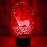 Foreign trade hot sale deer moon 3D night lights LED visual decoration
