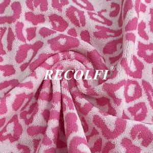 Wholesale 135cm Leopard Prining Activewear Knit Fabric Sustainable Swim Towelling Fabric from china suppliers
