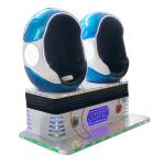 Double Chair Virtual On Arcade Cabinet , Omni Directional Vr Motorbike Simulator
