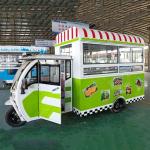 2023 Multipurpose Mobile Electric Fast Food Snack Tricycle Pedicab and Battery