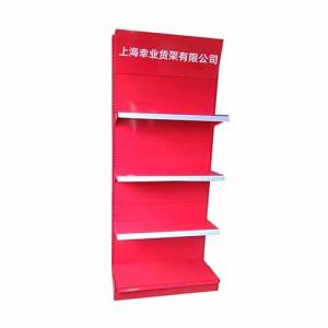 Wholesale Factory Customized Color Size red market shelves single sided gondola shelf cargo van shelving from china suppliers